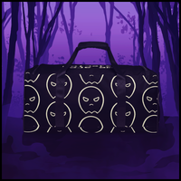 all over ghost print duffle bag - black
