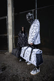all over ghost print hooded sweatshirt - white