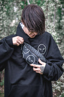 all over ghost fanny pack - black