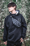 all over ghost fanny pack - black