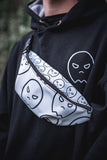 all over ghost fanny pack - white