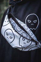 all over ghost fanny pack - white