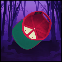 pixelated logo snapback