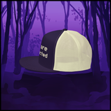 pixelated logo trucker hat