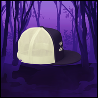 pixelated logo trucker hat