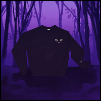 ghost face embroidered logo - champion sweatshirt